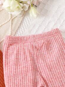 2pcs Baby Girls' Comfortable Mesh Ruffle Pants - Multicolor - View 5