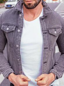Manfinity Homme Men's Long Sleeve Denim Jacket