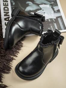 防滑、保暖、多用途、輕便、時尚的兒童靴 - 黑色 - 查看 2