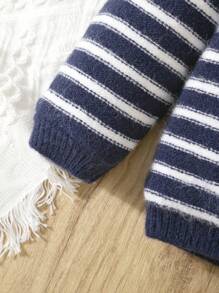 男童条纹开衫 - 藍色 - 查看 5