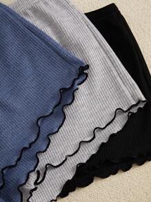 3 件套女士蝴蝶结装饰吊带背心和短裤套装，3 色家居服休闲家居服