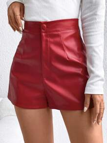 Firerie Women's Pu Shorts