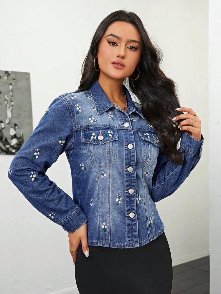 Embroidered Denim Jacket