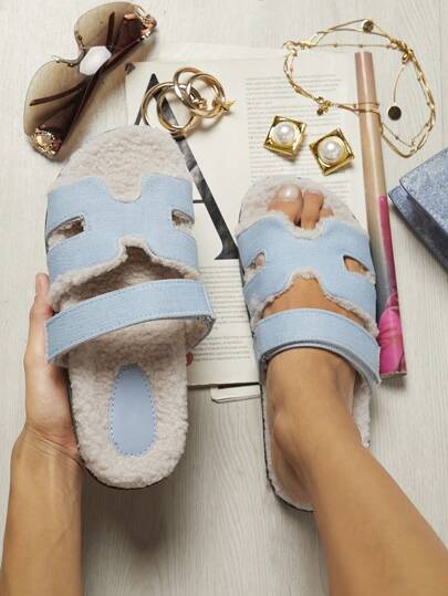 SHUZIA شباشب منزلية مريحة من القطيفة الناعمة للسيدات