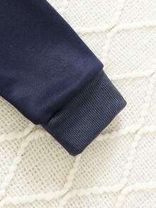 Em bé Con trai Dày Dệt kim Sâu Xanh áo có mũ Áo liền quần Với Lá thư Chi tiết Đối với Mặc hàng ngày , Giải trí , Thể thao , Và Mát mẻ Phong cách In Mùa thu Và Mùa Đông - Nhiều màu - Xem 6