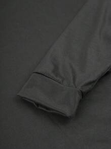 Men's Lettering And Paw Print Loungewear Set - Blue - View 6