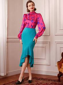 Vintamour Ladies' Printed Shirt - Multicolor - View 6