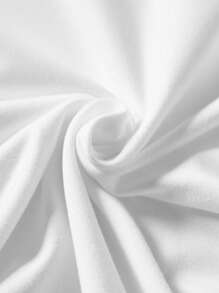 Sweetra 2入組女士純色修身長袖連身衣,圓領設計 - 黑與白 - 查看 3