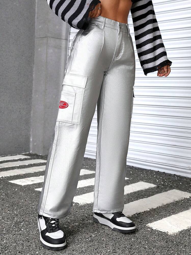 Faux Leather Jeans For Short People