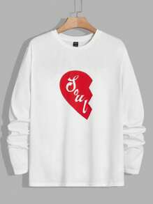 Manfinity VCAY 2pcs Knitted Casual Printed T-Shirt Multi-Piece Set - White - View 3