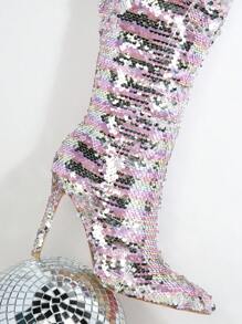 SHUZIA Women's Knee-high Boots - Pink - View 5