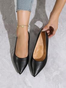 2025秋季女士夏季新款简约风格一脚蹬尖头户外时尚百搭平底鞋