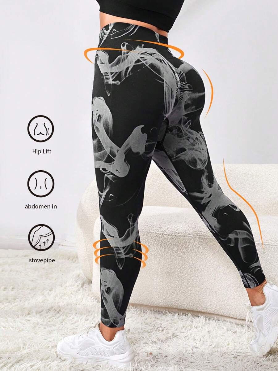 Quần legging thể thao thắt lưng Plus Dye Wideband - Nhiều màu - Xem 1