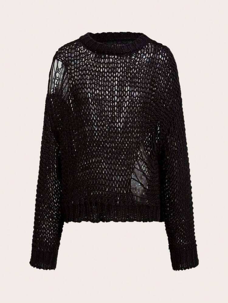 Women's Hollow Out Knitted Sweater