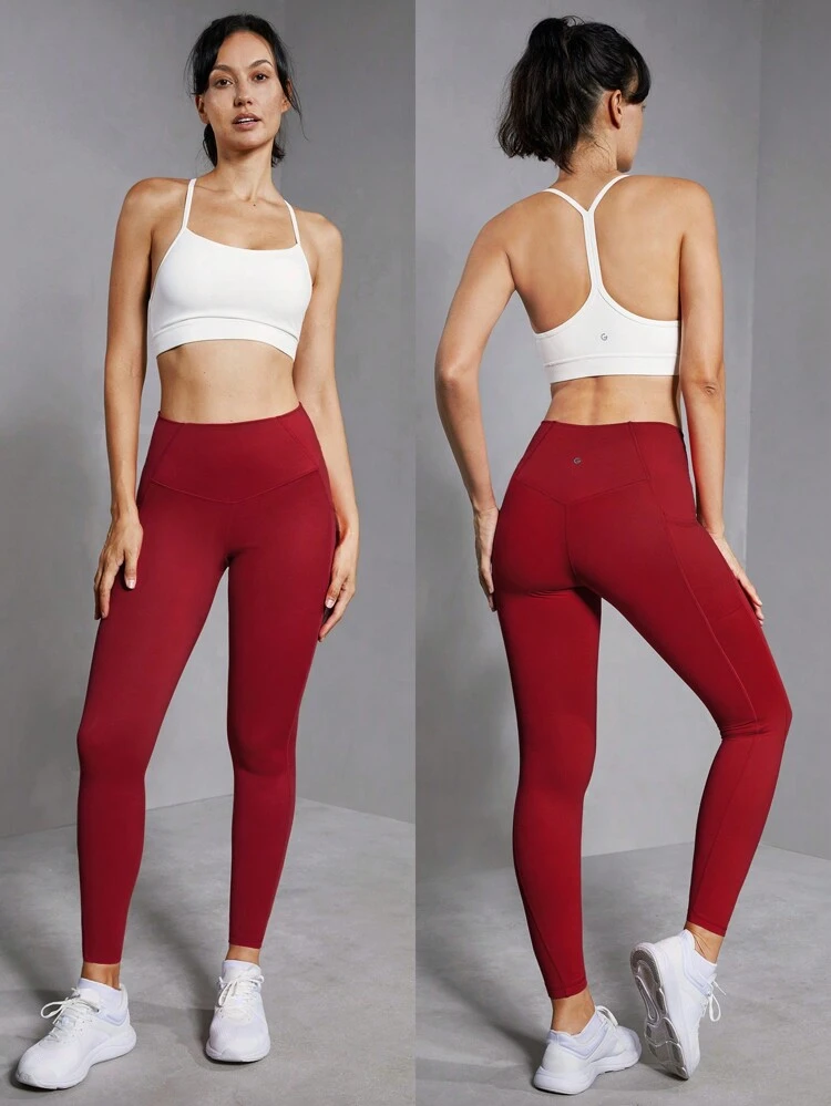 26" Fleece Rest & Refresh V-Shaped High Waist Workout Leggings Light Support