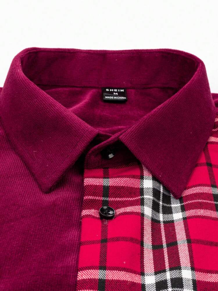Men's Red Plaid Shirt
