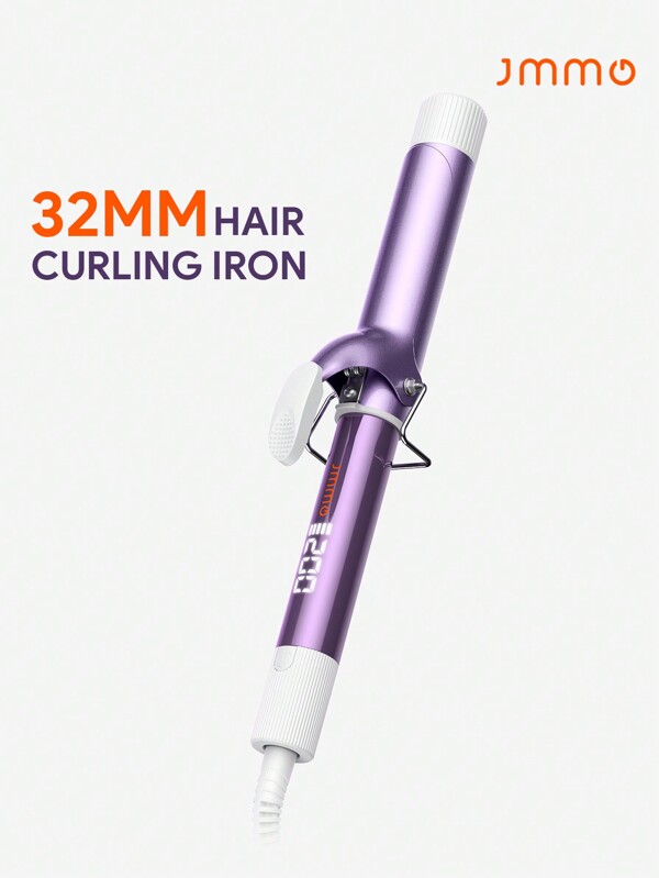 JMMO Hair Curling Irons,Clipped Curling Iron,5 Temperature Levels & Power Cord 360° Rotation Curling Iron For Long Hair,Hair Curlers Iron With Digital Display 32 Mm,Beauty & Personal Care Necessary Instruments - US Plug Gifts,Must-Haves For Autumn And Winter Holiday Camping Holiday Essentials Vacation Accessories,Camping Supplies