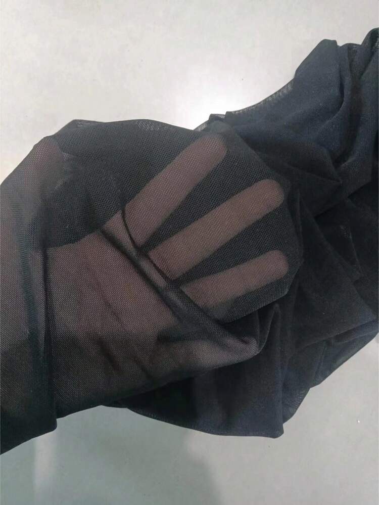 Summer Tassel Hem Sheer Mesh Cover Up Bathing Suit Cover Up