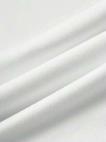 Sweetra 2入組女士純色修身長袖連身衣,圓領設計 - 黑與白 - 查看 6