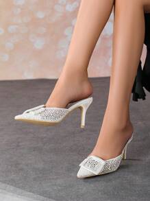 女式高跟鞋 - 白色 - 查看 2