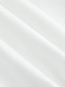 SHEIN MOD Của phụ nữ Eo đàn hồi Váy chữ A - trắng - Xem 4