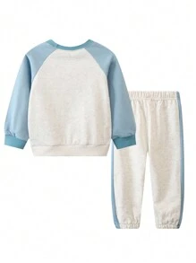 Fall Casual Suit For Kids, Boys & Girls - Blue - View 2