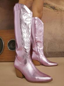 SHUZIA Ladies' Knee-high Boots - Pink - View 8