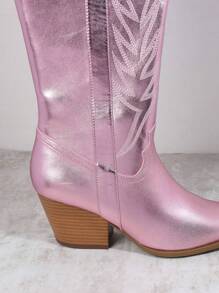 SHUZIA Ladies' Knee-high Boots - Pink - View 6