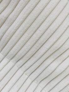 SHEIN Frenchy 女士無袖高領純色蓬蓬棉外套 - 杏色 - 查看 6