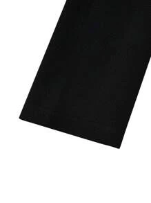 EMERY ROSE Women's Color Blocked Jacket With Trim - Black - View 5