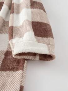 SHEIN LUNE Kích thước lớn Lưới Mô hình Áo Tay dài Áo chui đầu Cổ chữ V Đầm - Nhiều màu - Xem 5