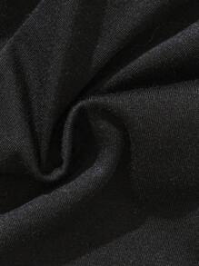 Pantaloncini Tinta Unita Da Neonata - nero - Visualizzare 6