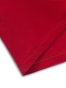 Đúng mốt Kích thước lớn Của phụ nữ Giải trí Quần Với Túi - Đỏ - Xem 4