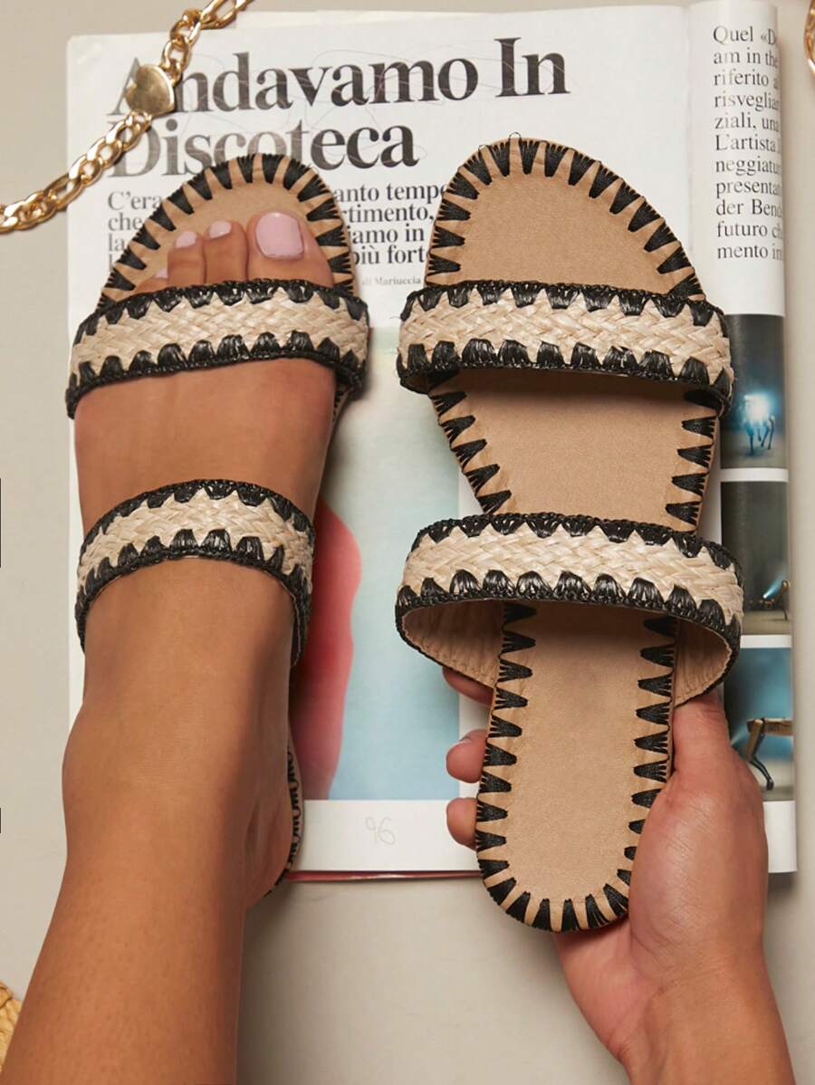 SHUZIA Của phụ nữ Dép phẳng - màu đen - Xem 1