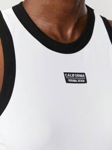 Maija Letter Patched Edge Detail Tank Top