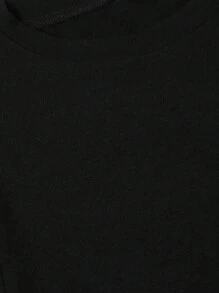 SHEIN LUNE 標語印花短袖t恤