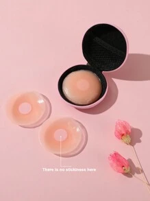 3pairs Silicone Nipple Cover Boob Pads - Apricot - View 4