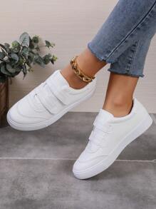 Nuove sneaker sportive casual e confortevoli da donna, adatte a ogni occasione, con chiusura a strappo, per l'autunno/inverno