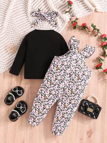 可愛有趣的女嬰套裝 - 彩色 - 查看 2