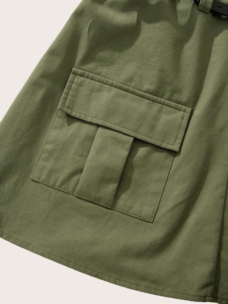 Women's Utility Belted Overall Dress