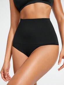 SHAPORA Tanga Modeladora De Alta Cintura Para Mujer - Negro - Ver 2