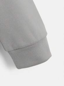 SHEIN Leap Crew Tween Boys Casual Print Text Comfortable Pullover Sweatshirt