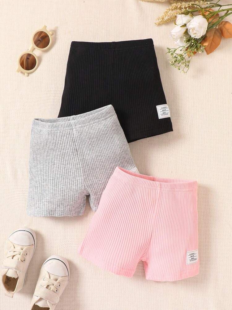 Infant Simple Solid Color Shorts