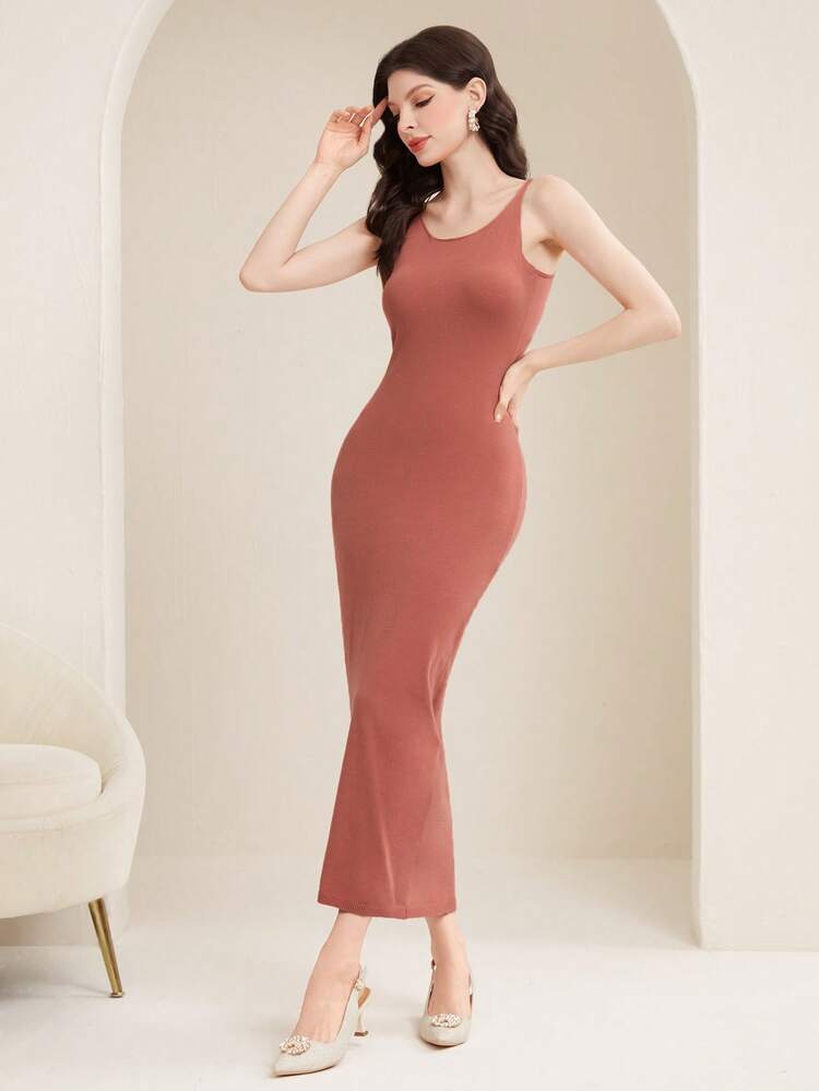 Women's Double-Breasted Cardigan And Knitted Tank Dress Two-Piece Set Fall Cloth For Women