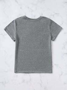 SHEIN LUNE 女士卡通印花t恤 - 灰色 - 查看 2