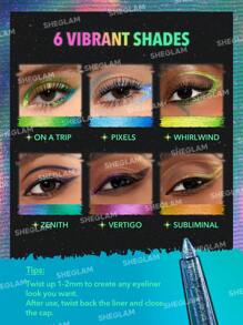SHEGLAM Delineador En Gel Multicolor Chroma Zone-On A Trip, 3 Colores, Brillante, Ultra Pigmentado, Acabado Muy Brillante, Resistente Al Agua Y Al Sudor, No Se Mancha, Delineador Suave Multiusos Verde, Para Fiestas NavideñAs Y GraduacióN CumpleañOs Vacaciones Verano OtoñO Y2K Elegante Moda Mujeres NiñAs Maquillaje CosméTico Belleza Fiesta Playa Viaje Camping Aire Libre Escuela Campus ExcursióN Festivales DecoracióN Regalo Presente Rosa Chica Cosplay Mejor Color Encanto Vibra