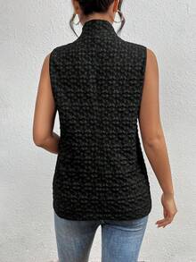 SHEIN Essnce Quý cô Dệt hoa Áo khoác vest - Nhiều màu - Xem 2
