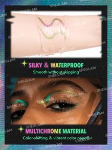 SHEGLAM Chroma Zone Multichrome Gel Liner-Subliminal Waterproof Shimmer Eyeliner Pencil Sweat-Proof Highly Pigmented Green Gold Cream Eyeliner Kohl,Kajal,Henna Brand Beauty Makeup Face Paint Cosmetic For Women Girls Perfect For Winter Spring Ideal For Y2K Fancy Fashion Suitable For Birthday Gift Party Ready Best Color - Subliminal - View 4