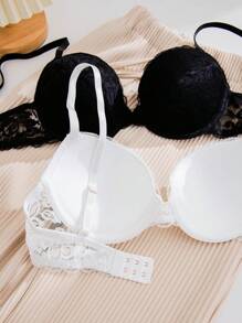 2pcs Women's Lace Bra Lingerie Set