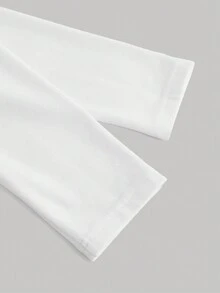 SHEIN MOD 女式交叉裹身連帽衫 - 白色 - 查看 4